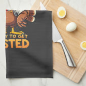 このバーテンダーは今にも焼ける準備ができている キッチンタオル (四つ折り)