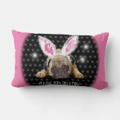 このパグクッション腰クッションを抱きしめて下さい。 ランバークッション (裏面)