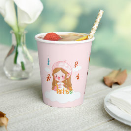 このパステルを使ってスマイルで朝を始める 紙コップ