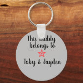 このパパはキーチェーンに属している キーホルダー (正面)