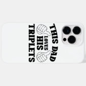 このパパは彼の三つ子を愛している – Theとのパパのためのギフト Case-Mate iPhoneケース (裏面 (横))