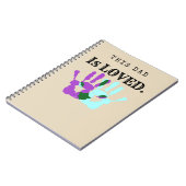 このパパは愛された螺線形ジャーナルパパのギフトです ノートブック (左側)