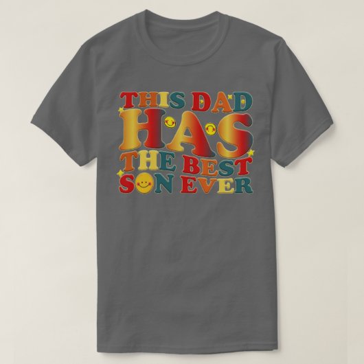 このパパは最高の子を持つ Tシャツ (デザイン正面)