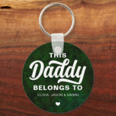 このパパは父の日エメラルドグリーンに所属 キーホルダー (正面)