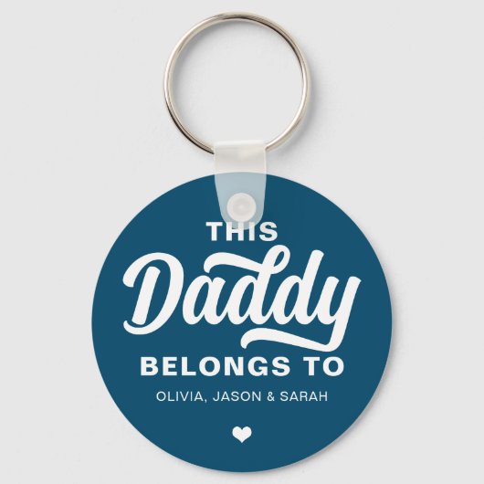 このパパは父の日ネイビーブルーに属している キーホルダー (正面)