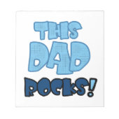 このパパは贈り物を積み上げる ノートパッド (正面)