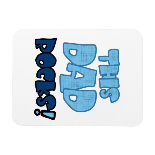 このパパは贈り物を積み上げる マグネット (横)