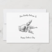 このパパは〇〇ちゃんたちのもの - 子供の名前を入れて - シーズンカード (正面)