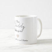 このパパは[子供の名前]に属しているパーソナライズされた- コーヒーマグカップ (正面右)