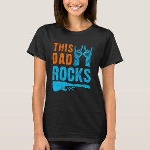 このパパロックンロール重金属の父の日 Tシャツ
