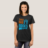 このパパロックンロール重金属の父の日 Tシャツ (正面フル)