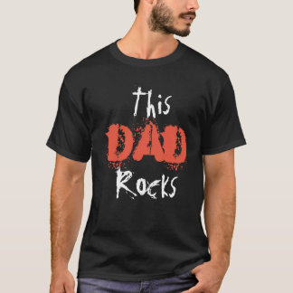 このパパロックTシャツ岩スタイルギフトパパ Tシャツ