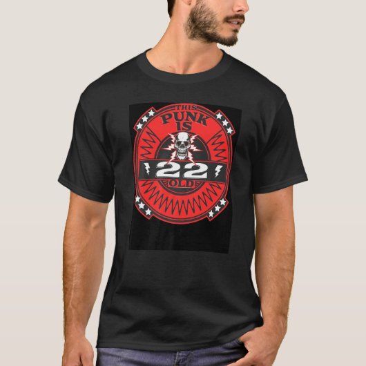 このパンクは22歳22誕生日パンク Tシャツ (正面)