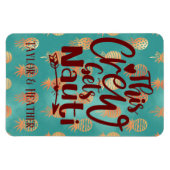 このパーソナライズされたクルーはナウティクルーズドアを手に入れる マグネット (横)