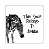 このパーソナライズされた本はゼブラだ ラバースタンプ (インプリント)