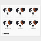 このパーソナライズされた本は犬の本だ スクエアシール (シート)