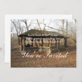 このパーソナライズされた美しい素朴招待状 招待状 (正面/裏面)