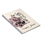 このパーソナライズされた聖なる書物、 経典のような時間 ノートブック (右側)