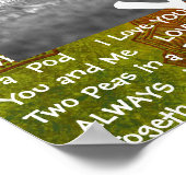 このパーソナライズされた「愛する者」カップルのポスター ポスター (角)