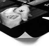 このパーソナライズされた「結婚する」カップルの写真ポスター ポスター (角)