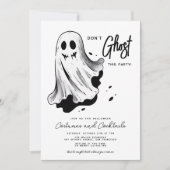 このパーティーに幽霊のように扱わないで、ハロウィンなんだからさ 招待状 (正面)