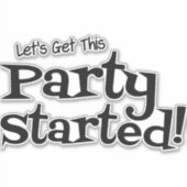 このパーティーの開始 シール (正面)