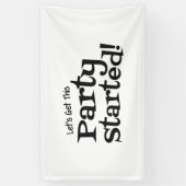 このパーティーの開始 横断幕 (縦)