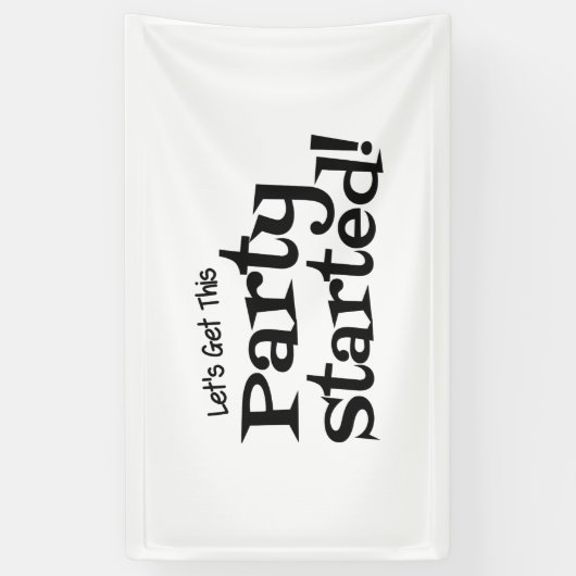 このパーティーの開始 横断幕 (縦)