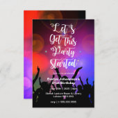 このパーティーの開始 | 誕生日パーティー 招待状 (正面/裏面)