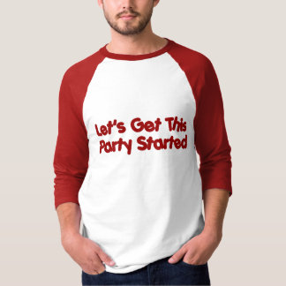 このパーティーを始められる得るために割り当てます Tシャツ