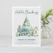 このパーティークラッキングクリスマス子供の誕生日 招待状 (スタンド正面)