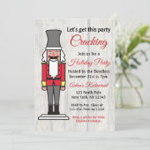 このパーティークラックホリデー招待状 招待状 (スタンド正面)