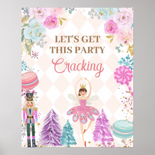 このパーティー割りクラッカー誕生日 ポスター (正面)