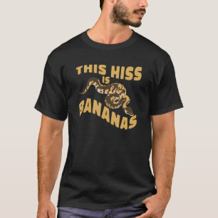 このヒスはBananas Banana Ball Python Tシャツ