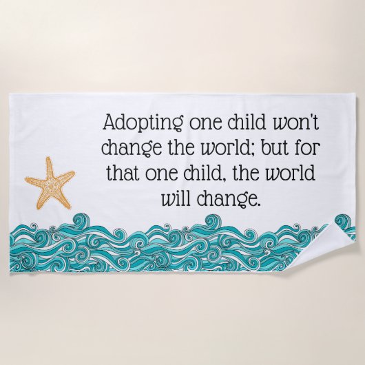 このヒトデにとって重要だ ビーチタオル (正面)