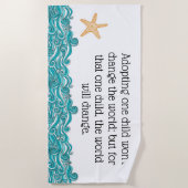 このヒトデにとって重要だ ビーチタオル (正面)