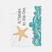 このヒトデにとって重要だ フリースブランケット (正面)