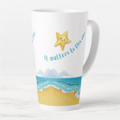 このヒトデの話は重要だ。 カフェラテマグ (右アングル)