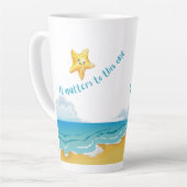 このヒトデの話は重要だ。 カフェラテマグ (左アングル)