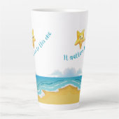 このヒトデの話は重要だ。 カフェラテマグ (正面)