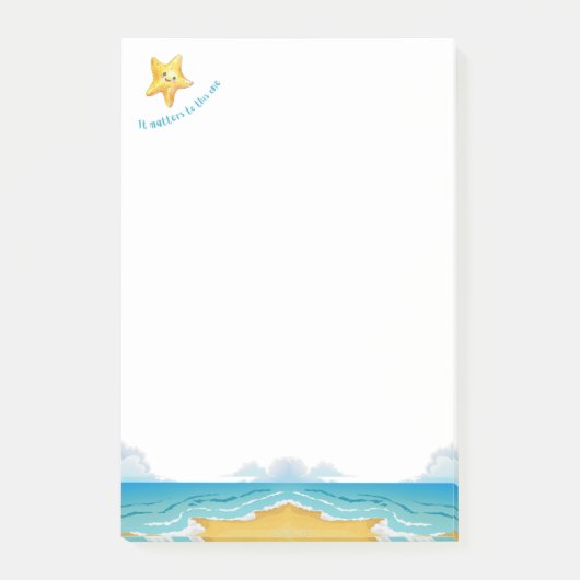 このヒトデの話は重要だ。 ポストイット (正面)