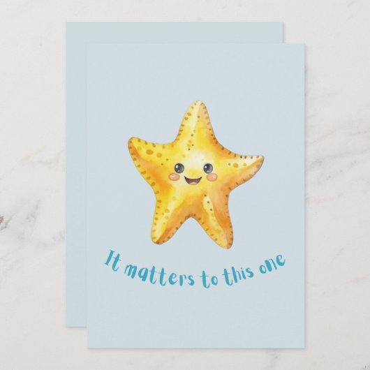 このヒトデの話は重要だ。 案内状 (正面/裏面)