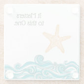 このヒトデは大事だ ガラスコースター (裏面)