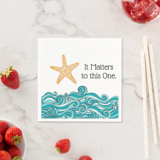 このヒトデは大事だ スタンダードカクテルナプキン (インサイチュ)