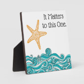 このヒトデは大事だ フォトプラーク (正面)