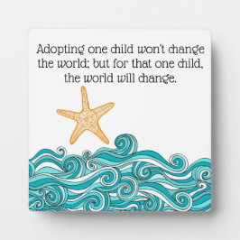 このヒトデは大事だ フォトプラーク