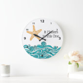 このヒトデは大事だ ラージ壁時計 (ホーム)