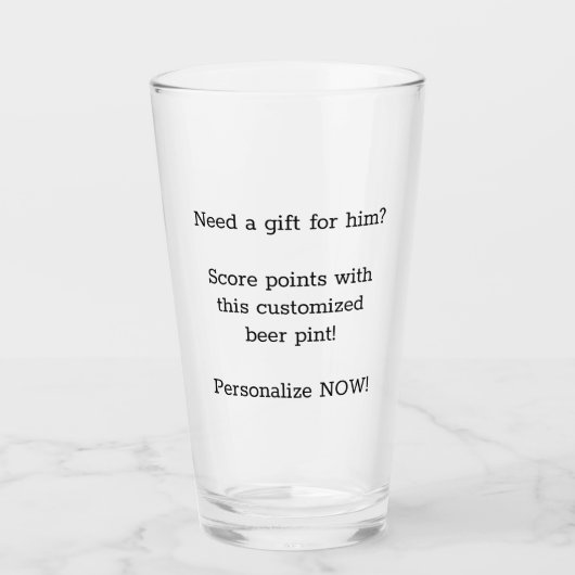 このビアグラスをパーソナライズ タンブラーグラス (正面)