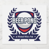 このビアポンロゴをカスタマイズする ビールラベル (シングルラベル)