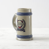 このビアポンロゴをカスタマイズ ビールジョッキ (正面左)